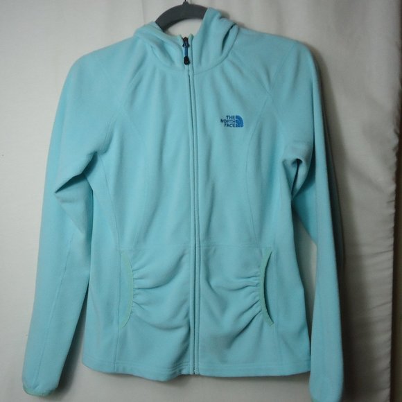 The North Face Tops - The North Face Seafoam Green Fleece Hoodie Small
